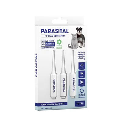 Zotal Parasital Pipetas Perros Pequeños y Gatos 10 kg
