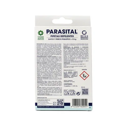Zotal Parasital Pipetas Perros Pequeños y Gatos 10 kg - 1 unidad – foto 2