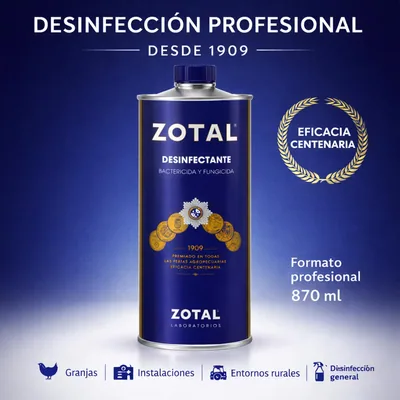 Zotal Desinfectante Microbicida 870 ml - 1 unidad – foto 1