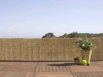 EDM Cañizo de bambú natural Ø3-5 mm marrón 1,5x5 m - 1 unidad – foto 2