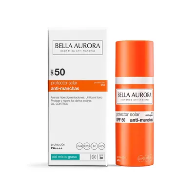 Bella Aurora protector solar antimanchas SPF50 piel mixta-grasa 50 ml