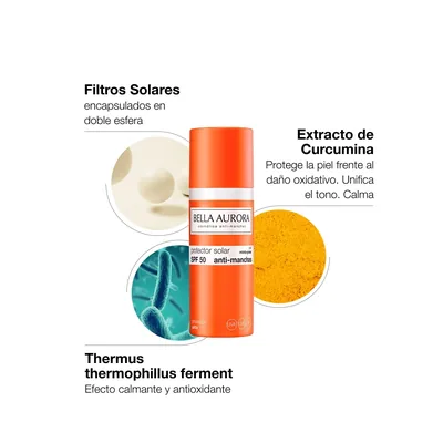 Bella Aurora Protector solar antimanchas SPF50 piel mixta-grasa 50 ml - 1 unidad – foto 4