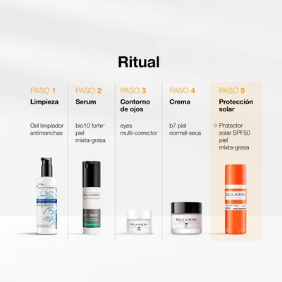 Bella Aurora Protector solar antimanchas SPF50 piel mixta-grasa 50 ml - 1 unidad – foto 6