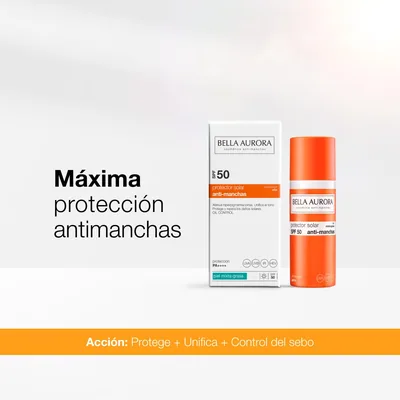 Bella Aurora Protector solar antimanchas SPF50 piel mixta-grasa 50 ml - 1 unidad – foto 7
