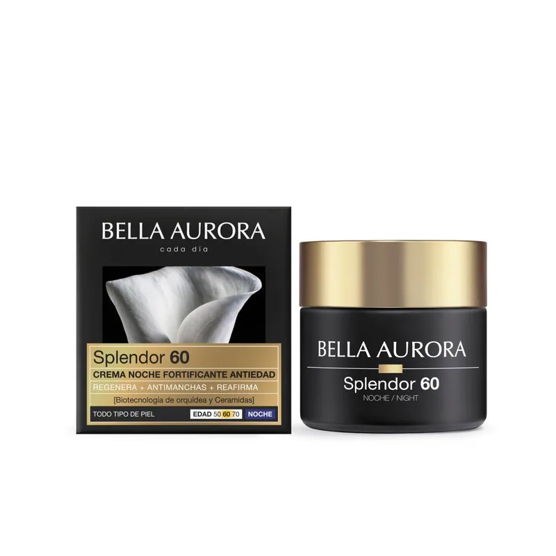 Bella Aurora Splendor +60 crema de noche fortificante antiedad 50 ml - 1 unidad