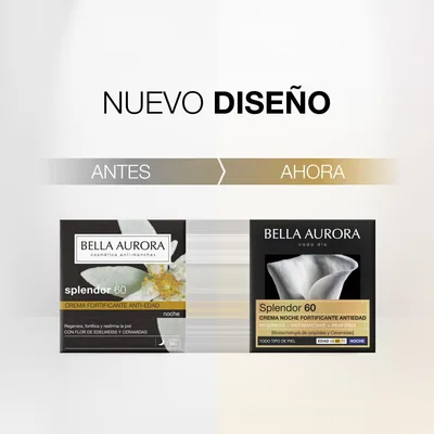 Bella Aurora Splendor +60 crema de noche fortificante antiedad 50 ml - 1 unidad – foto 2
