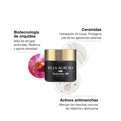 Bella Aurora Splendor +60 crema de noche fortificante antiedad 50 ml - 1 unidad – foto 5