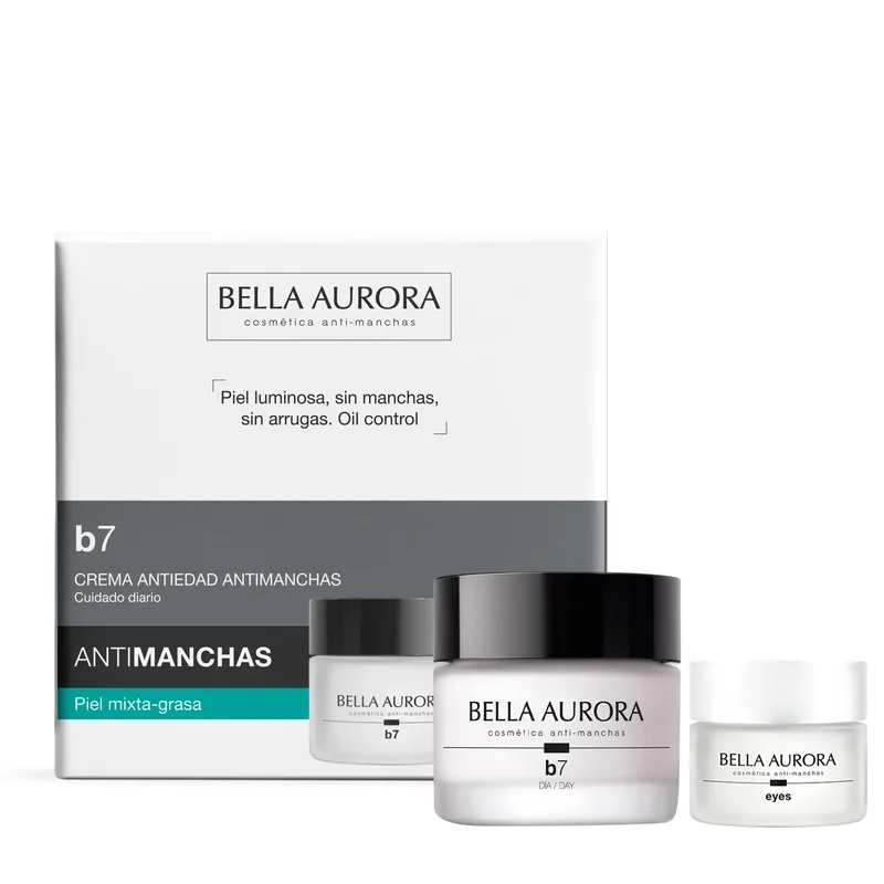 Bella Aurora B7 crema antimanchas antiedad con contorno de ojos 50 ml + 15 ml - 1 unidad