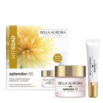 Bella Aurora Splendor 50 antiedad reafirmante e iluminador 50 ml + 15 ml