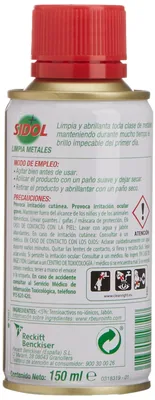 Sidol Limpia Metales Líquido 150 ml - pack de 3 unidades – foto 2