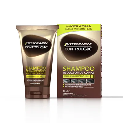 Just For Men Control GX Champú Reductor de Canas para Hombre 118 ml (pack de 2)