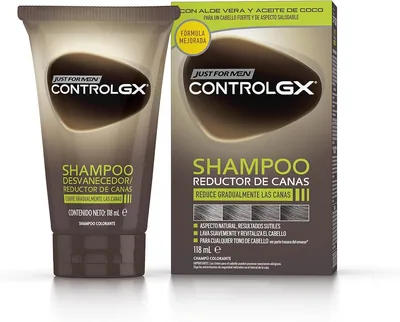 Just for men Control GX Champú Reductor de Canas para Hombre 118 ml - pack de 2 unidades – foto 8