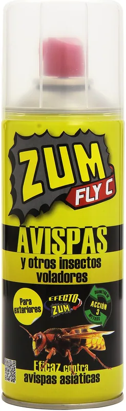 Zum Fly C Avispas y otros insectos voladores Mosquitos-Exterior 400 ml - pack de 3 unidades