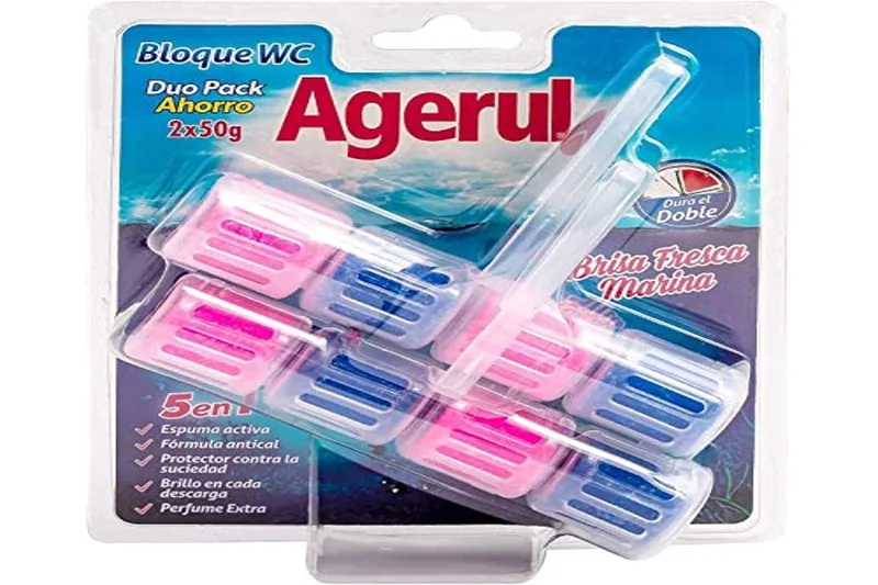 Agerul Bloque WC Duo 5 en 1 Brisa Marina 50 g - pack de 10 unidades