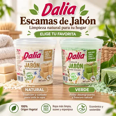 Dalia Escamas de jabón natural - pack de 12 unidades – foto 2