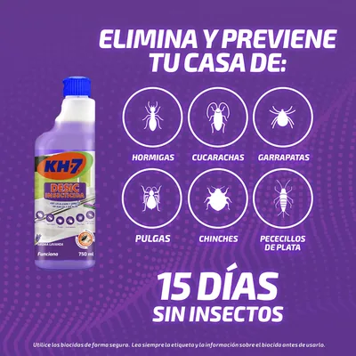 KH-7 Desic Insecticida contra Insectos Rastreros, Aroma Lavanda 750 ml - pack de 12 unidades – foto 3