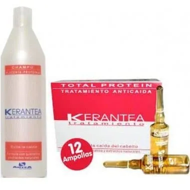 Kerantea Pack Champú + Ampollas - pack de 3 unidades