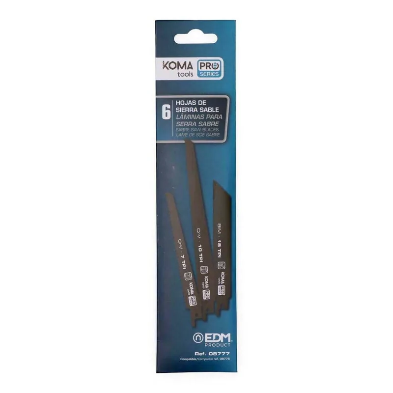 Koma Tools KIT 6 cuchillas de recambio para REF: 08776 PRO series battery - pack de 2 unidades
