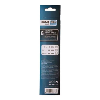 Koma Tools KIT 6 cuchillas de recambio para REF: 08776 PRO series battery - pack de 2 unidades – foto 2