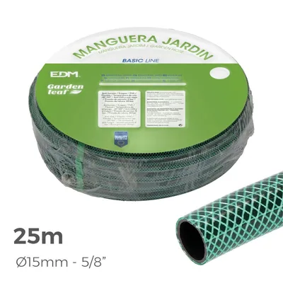 EDM Manguera de jardín Basic Line Ø15x20 mm 25 m - 1 unidad – foto 3