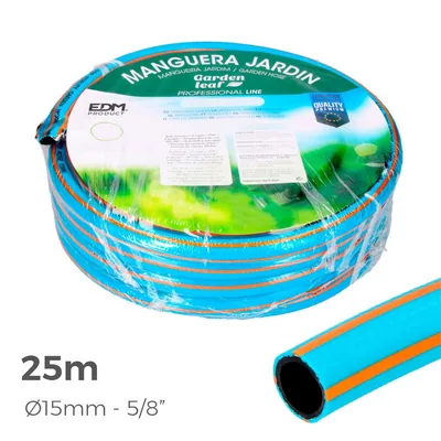 EDM Manguera de jardín profesional Ø15x20 mm 25 m - 1 unidad – foto 2