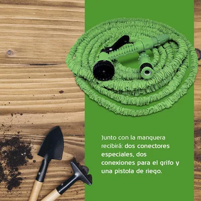 xpansy HOSE C2615A Basic manguera extensible verde 15 metros - 1 unidad – foto 4