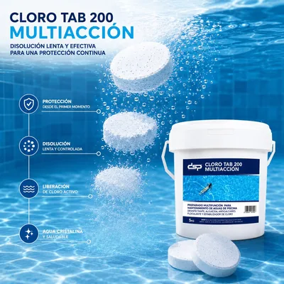 Disarp Global Hygiene Solutions Cloro en tabletas Multi-Tab 5 kg - 1 unidad – foto 4