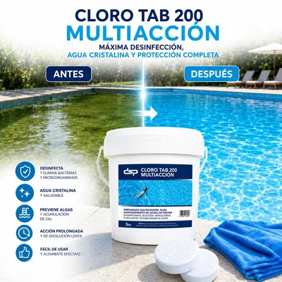 Disarp Global Hygiene Solutions Cloro en tabletas Multi-Tab 5 kg - 1 unidad – foto 7