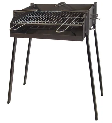 Imex El Zorro 71584 barbacoa cuadrada con soporte para paella 50x40x75 cm