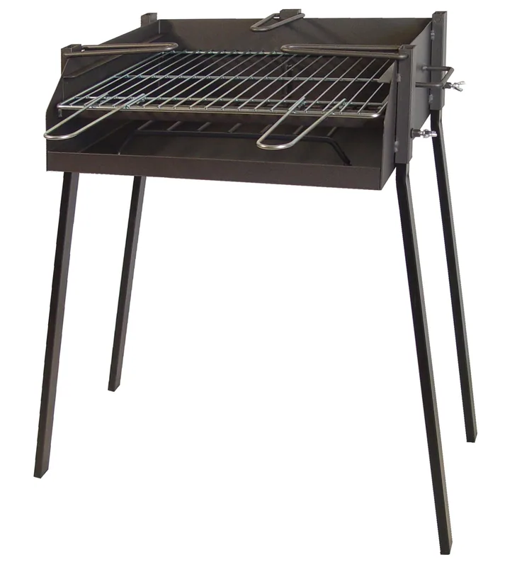 Imex El Zorro 71584 barbacoa cuadrada con soporte para paella 50x40x75 cm - 1 unidad