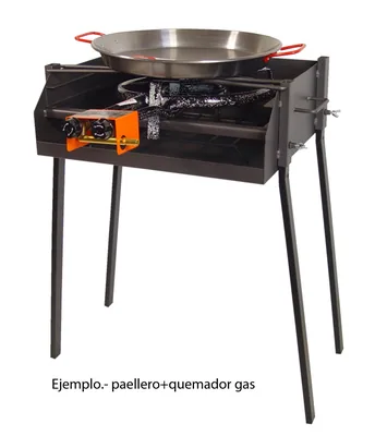 Imex El Zorro 71584 barbacoa cuadrada con soporte para paella 50x40x75 cm - 1 unidad – foto 3