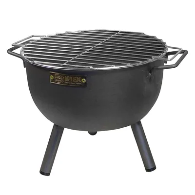 Imex El Zorro 71426.0 barbacoa de sobremesa redonda cincada 30x28x40 cm