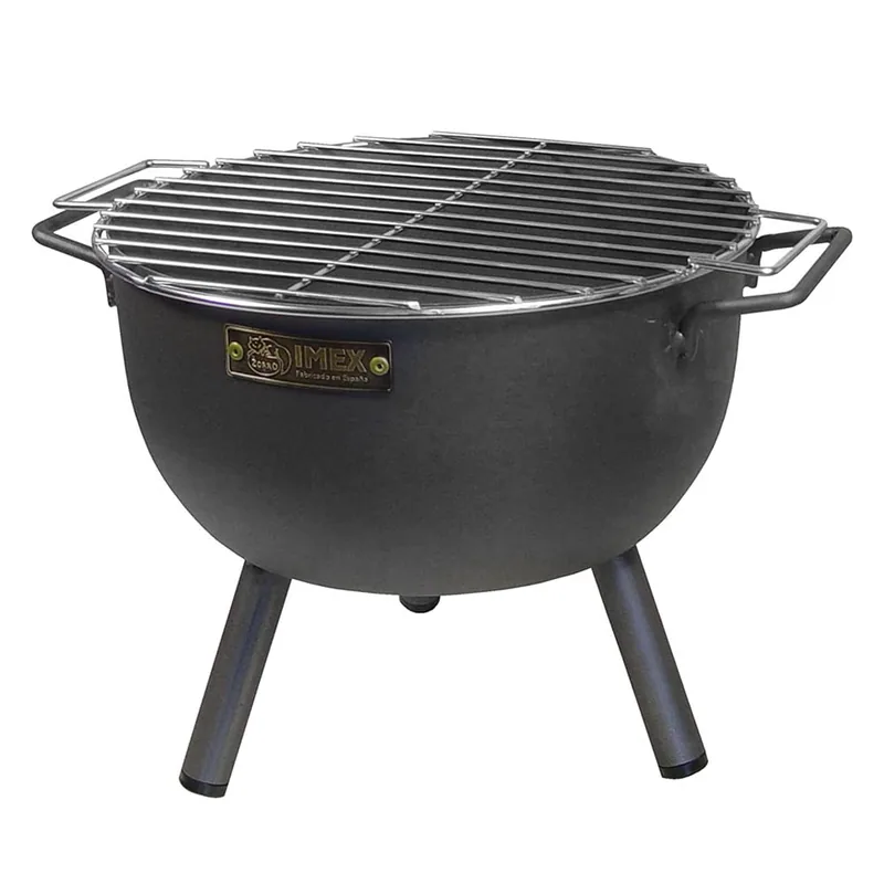 Imex El Zorro 71426.0 barbacoa de sobremesa redonda cincada 30x28x40 cm - 1 unidad