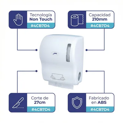 Jofel AG56000 Dispensador de Papel Toalla Autocortante 210 mm - 1 unidad – foto 4