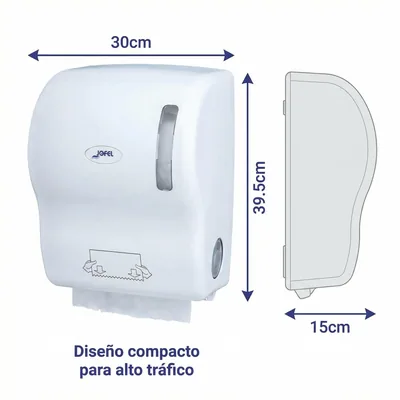 Jofel AG56000 Dispensador de Papel Toalla Autocortante 210 mm - 1 unidad – foto 5