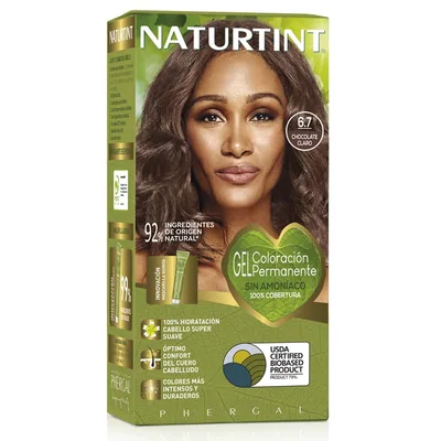 Naturtint Biobased Coloración Tono 6.7 Chocolate Claro 170 ml (pack de 3)