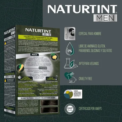 Naturtint Men Coloración para Hombre Tono 4N Castaño Natural 170 ml - pack de 3 unidades – foto 4