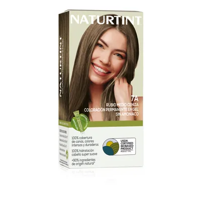 Naturtint Biobased Coloración Tono 7A Rubio Medio Ceniza 170 ml (pack de 3)