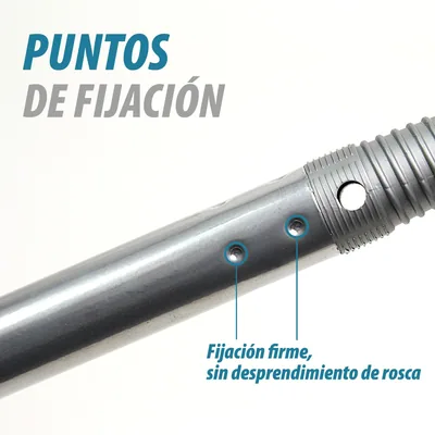Maya Palo de Escoba y Fregona de 140 cm en PP con Acabado Estilo Titanio - pack de 12 unidades – foto 5