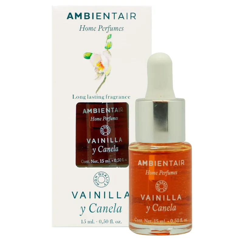 Ambientair Aceites Hidrosolubles 15Ml Vainilla y Canela Cuidado personal y salud - pack de 3 unidades