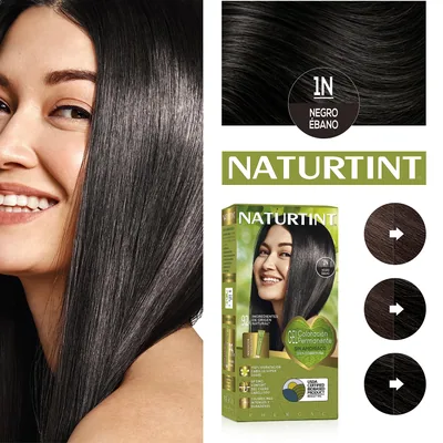 Naturtint Biobased Coloración Tono 1N Negro Ébano 170 ml - pack de 3 unidades – foto 1