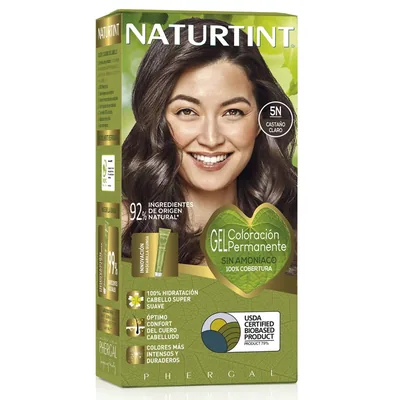 Naturtint Biobased Coloración Tono 5N Castaño Claro 170 ml (pack de 3)