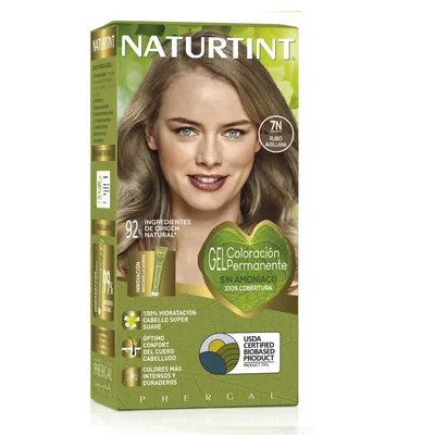 Naturtint Biobased Coloración Tono 7N Rubio Avellana 170 ml (pack de 3)