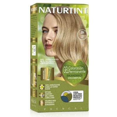 Naturtint Biobased Coloración Tono 9N Rubio Miel 170 ml (pack de 3)