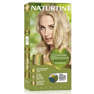 Naturtint Biobased Coloración Tono 10N Rubio Alba 170 ml (pack de 3)
