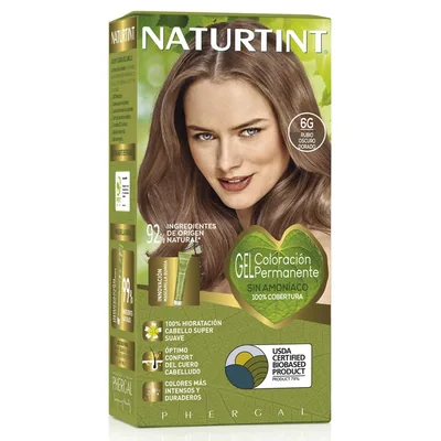 Naturtint Biobased Coloración Tono 6G Rubio Oscuro Dorado 170 ml (pack de 3)