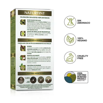 Naturtint Biobased Coloración Tono 7G Rubio Dorado 170 ml - pack de 3 unidades – foto 6