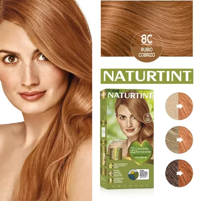 Naturtint Biobased Coloración Tono 8C Rubio Cobrizo 170 ml - pack de 3 unidades – foto 1