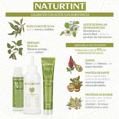 Naturtint Biobased Coloración Tono 8C Rubio Cobrizo 170 ml - pack de 3 unidades – foto 5
