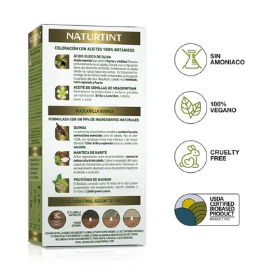 Naturtint Biobased Coloración Tono 8C Rubio Cobrizo 170 ml - pack de 3 unidades – foto 6
